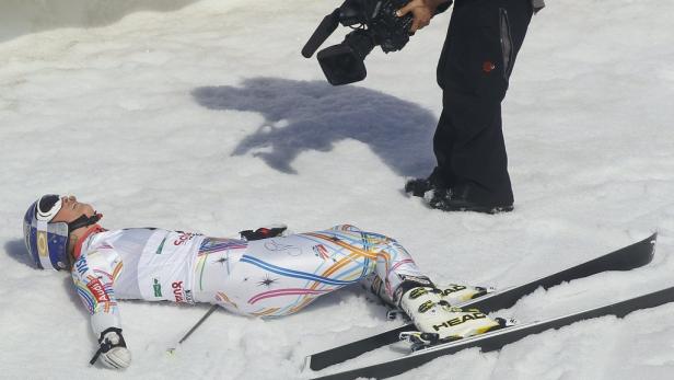 Hirscher strahlt mit der Sonne um die Wette