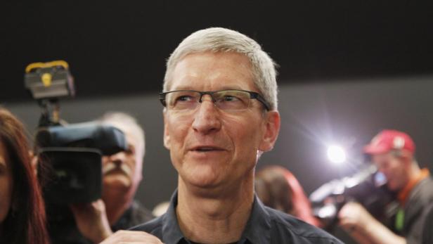 Tim Cook, der CEO von Apple, bei einer Veranstaltung.