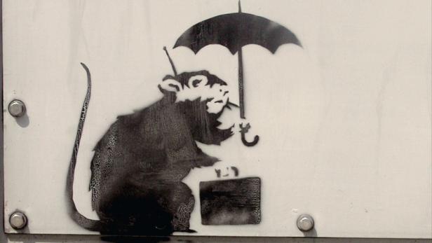 Letzter Banksy in Deutschland zerstört