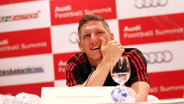 Bastian Schweinsteiger auf einem Audi Football Summit.