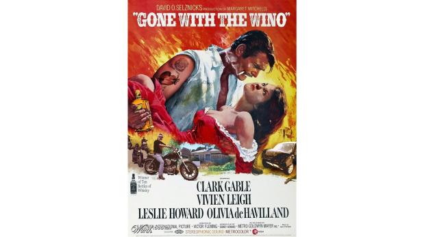 Ein alternatives Filmplakat für „Gone With the Wind“ mit dem Titel „Gone With the Wino“.