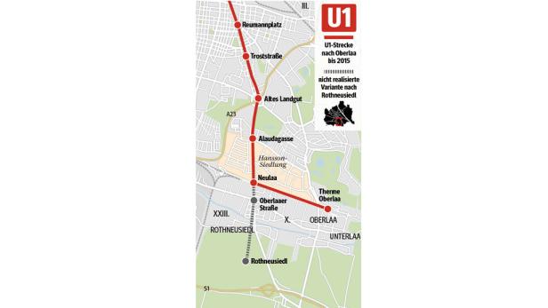 Fix: U1 wird nach Oberlaa ausgebaut