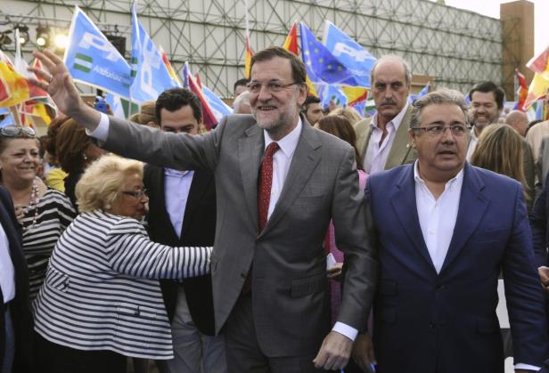 Mariano Rajoy bei einer politischen Veranstaltung in Andalusien.