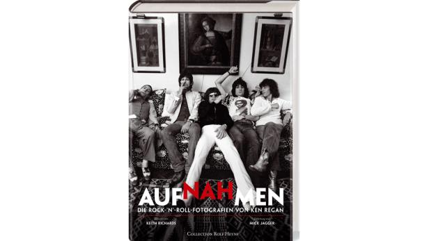 Das Cover des Buches „Aufnahmen: Die Rock-'n'-Roll-Fotografien von Ken Regan“ mit den Rolling Stones.