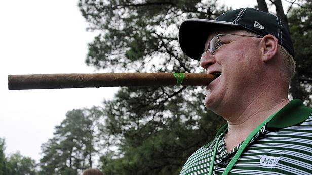 Zigarren-Meister beim Golf-Masters