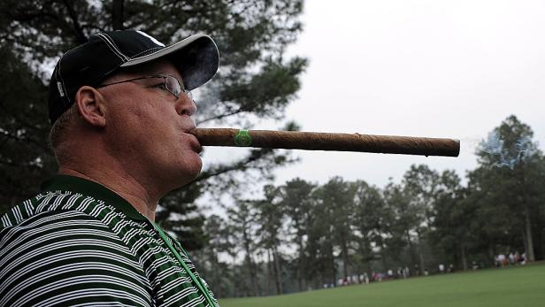 Zigarren-Meister beim Golf-Masters