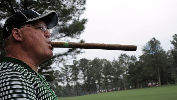 Zigarren-Meister beim Golf-Masters