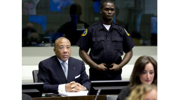 Charles Taylor während seines Prozesses vor dem Sondergerichtshof für Sierra Leone.