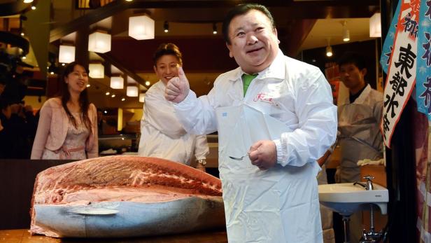 Tokio: Letzte Neujahrs-Auktion am legendären Fischmarkt