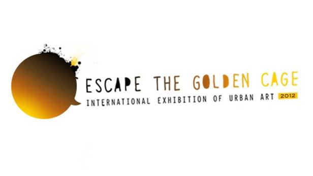 Logo für die internationale Ausstellung urbaner Kunst „Escape the Golden Cage“ von 2012.