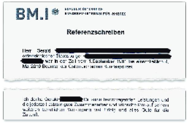 Gefälligkeitsschreiben für FPÖ-Chauffeur