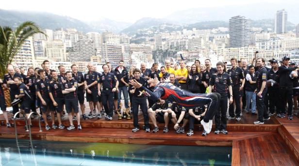 Monaco-GP: Red-Bull-Party am Pool