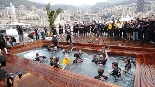 Monaco-GP: Red-Bull-Party am Pool