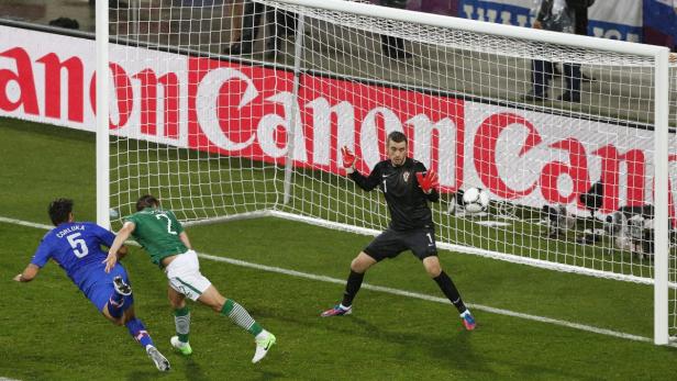 Bilder: Kroatien besiegt Irland 3:1