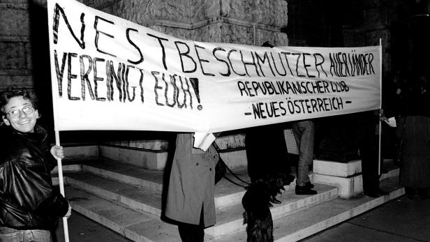 25 Jahre "Heldenplatz": Ein Skandal in Bildern