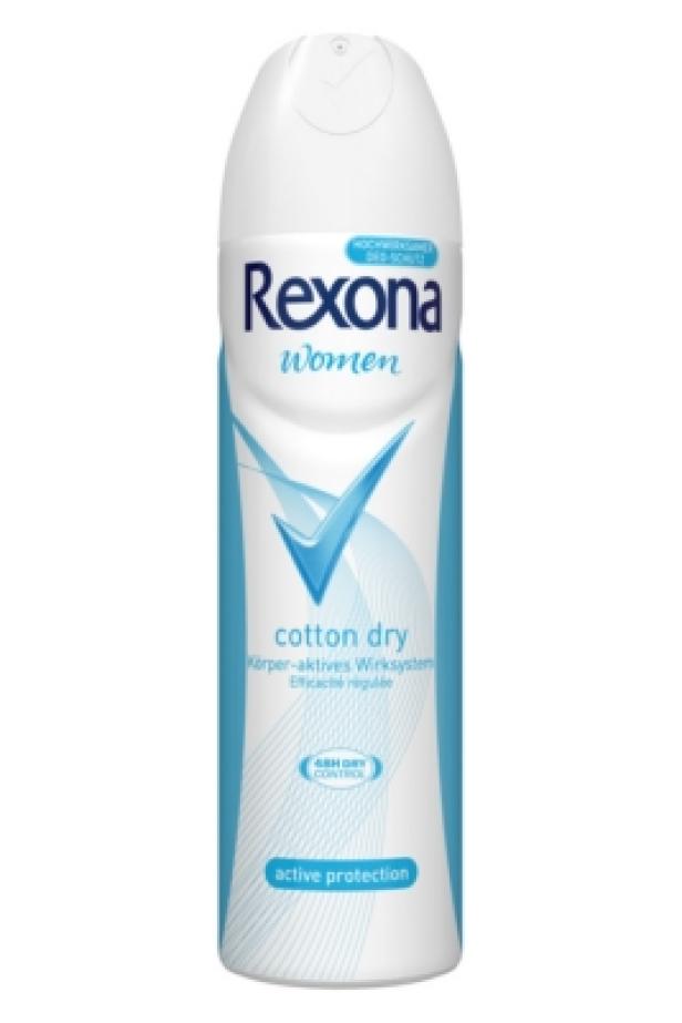 Eine Dose Rexona Women Cotton Dry Deodorant.