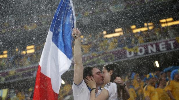 Unwetter bei Ukraine - Frankreich