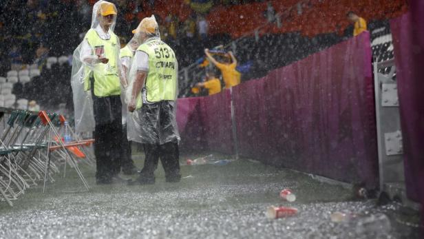 Unwetter bei Ukraine - Frankreich