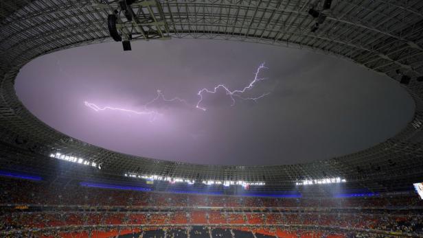 Unwetter bei Ukraine - Frankreich