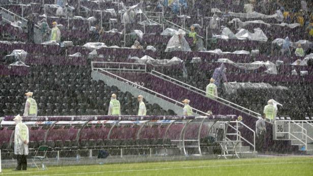 Unwetter bei Ukraine - Frankreich