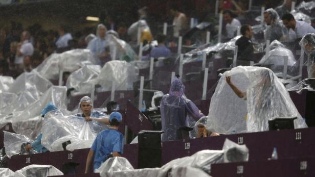 Unwetter bei Ukraine - Frankreich