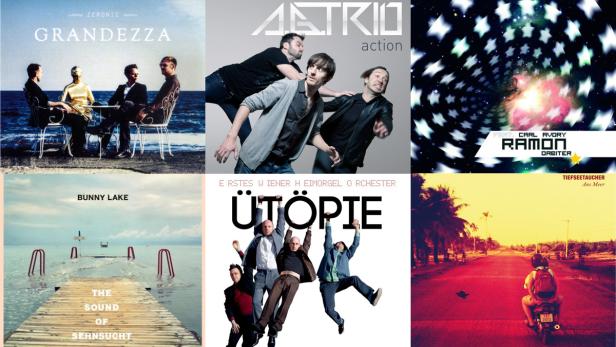 Eine Collage verschiedener Albumcover unterschiedlicher Künstler.