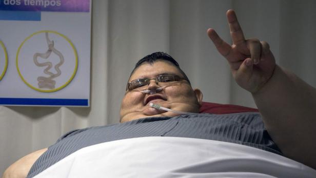 Dickster Mann der Welt will Hälfte seines Gewichtes verlieren