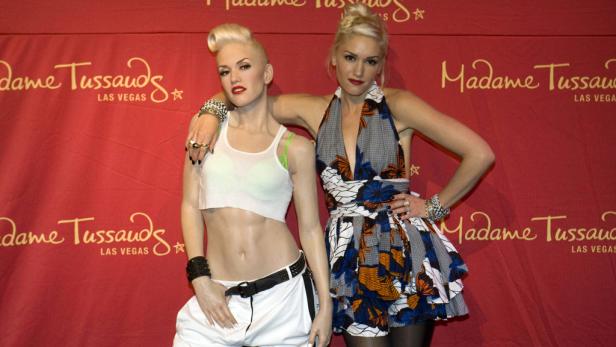 Gwen Stefani posiert mit ihrer Wachsfigur bei Madame Tussauds in Las Vegas.