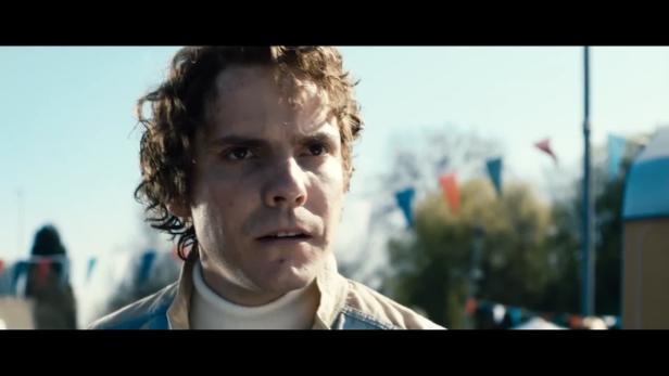 Daniel Brühl als Niki Lauda in dem Film „Rush – Alles für den Sieg“.