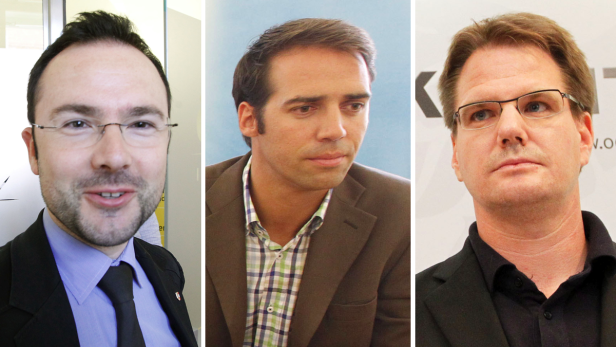 Abgesetzt: Goritschnig, Tauschitz, Rumpold (v.l.)