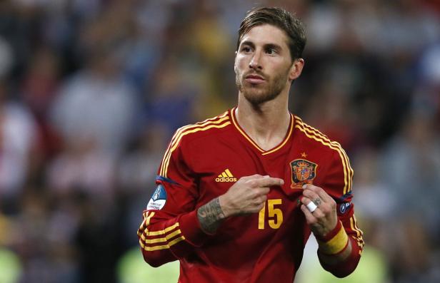 Sergio Ramos im Trikot der spanischen Nationalmannschaft.