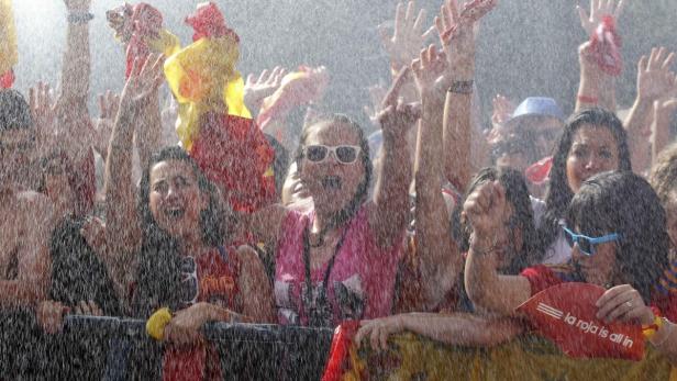 Europameisterlicher Empfang in Madrid