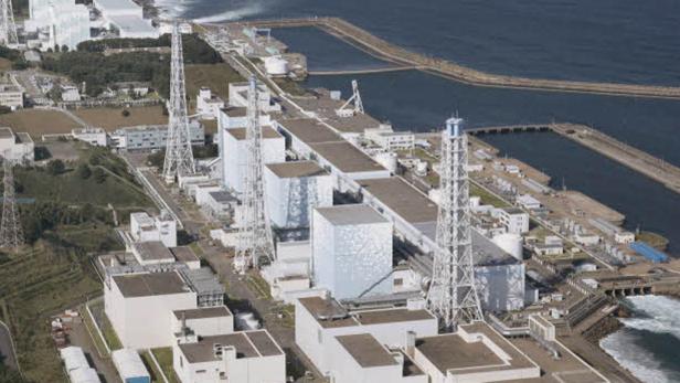 Luftaufnahme des Kernkraftwerks Fukushima Daiichi in Japan.