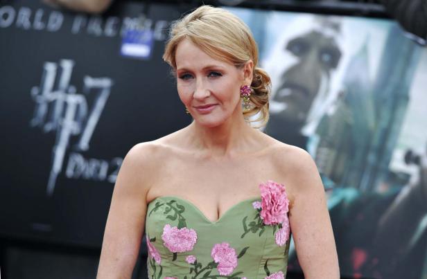 J.K. Rowling auf dem roten Teppich bei der Premiere von „Harry Potter und die Heiligtümer des Todes – Teil 2“.