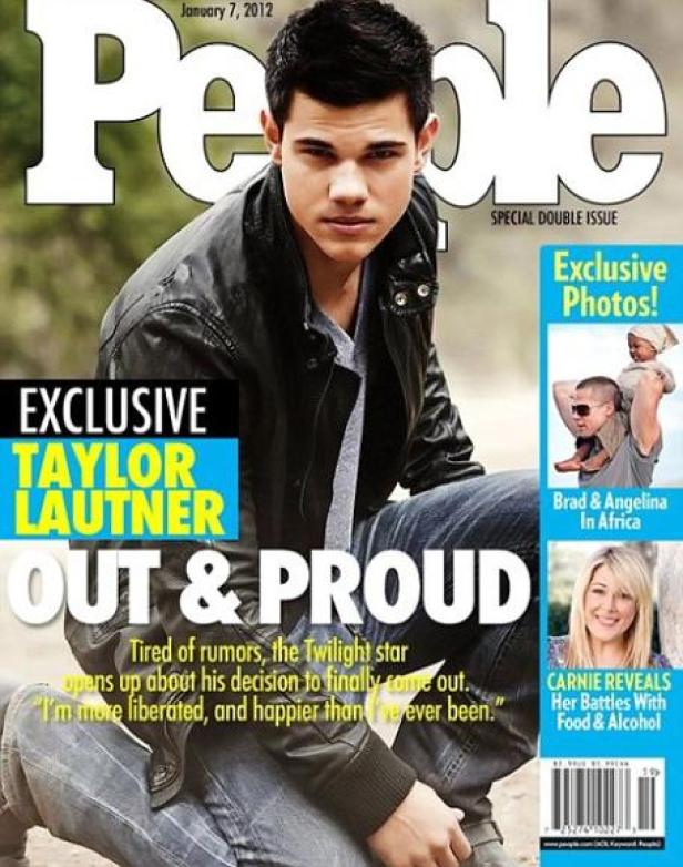 Das Cover der Zeitschrift „People“ vom 7. Januar 2012 mit Taylor Lautner.