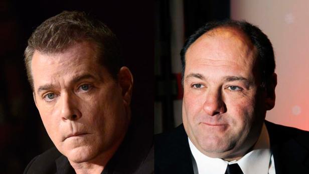 Ein Porträt von Ray Liotta und James Gandolfini nebeneinander.