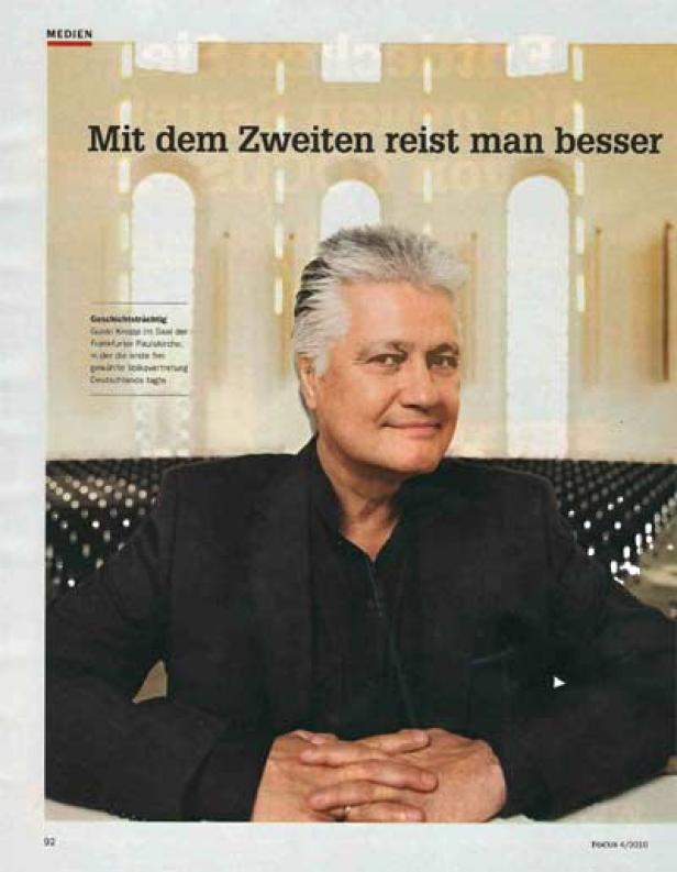 Guido Knopp, ein deutscher Journalist und Publizist, lächelt in die Kamera.