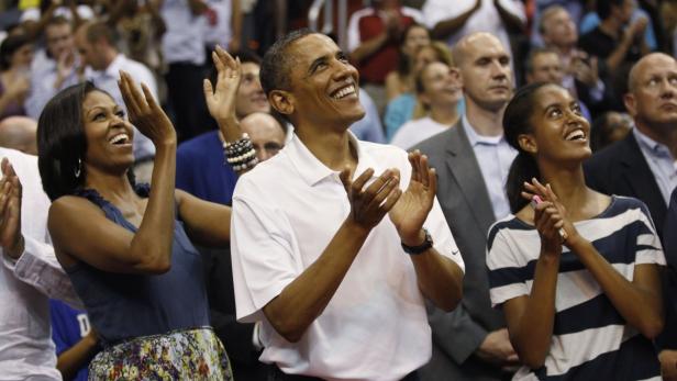 Küsschen, Küsschen: Obama und die "Kiss-Cam"