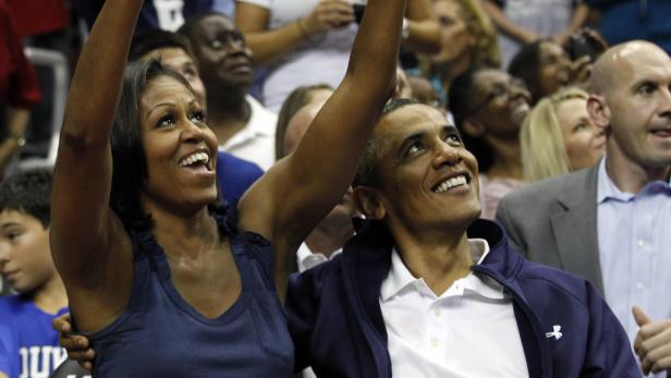 Küsschen, Küsschen: Obama und die "Kiss-Cam"