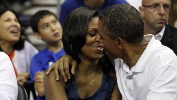 Küsschen, Küsschen: Obama und die "Kiss-Cam"