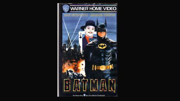 Das VHS-Cover des Films „Batman“ mit Jack Nicholson und Michael Keaton.
