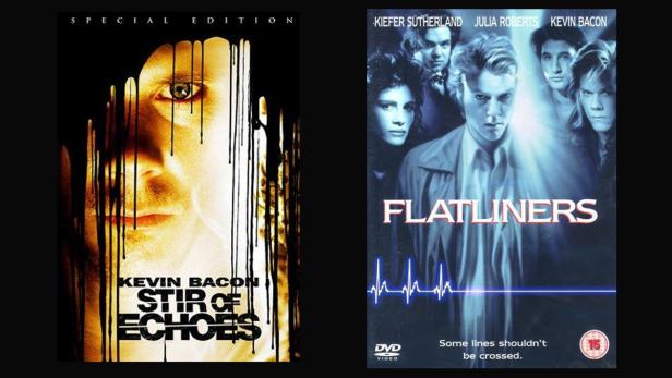 Die Filmplakate von „Stir of Echoes – Stimmen der Unruhe“ und „Flatliners“.