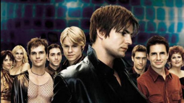 Gruppenbild der Besetzung der Fernsehserie „Queer as Folk“.