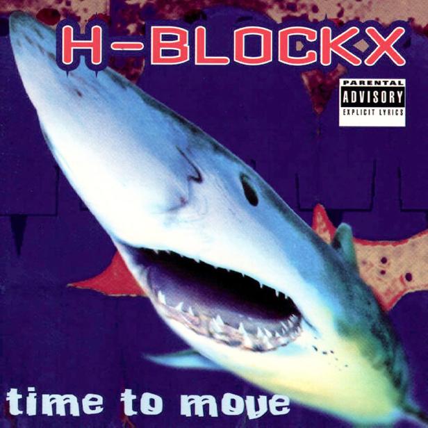 Das Cover des Albums „Time to Move“ von H-Blockx zeigt einen Hai.