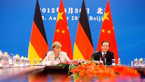 Merkel für Milliardenabschlüsse in Peking