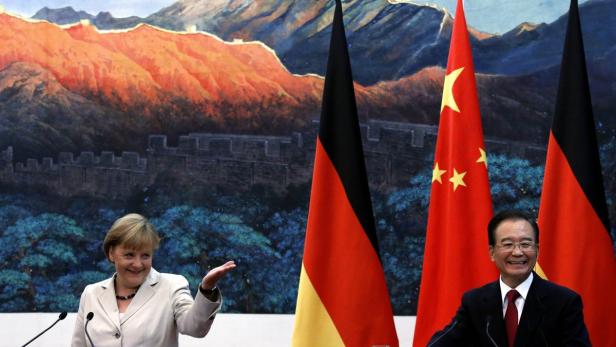 Merkel für Milliardenabschlüsse in Peking