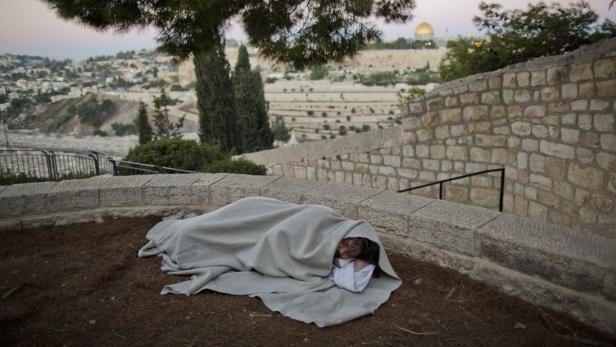 US-"Jesus" unterwegs in Jerusalem