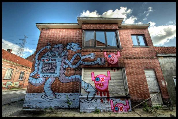 Street-Art erobert Geisterstadt