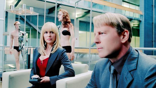 Szene mit Anna Faris und Chris Diamantopoulos im Film „Deine Ex – Mein Albtraum“.