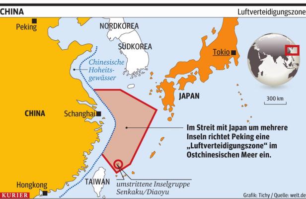 China/Japan: Säbelrasseln um ein paar Felsen